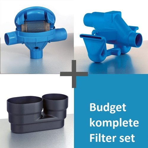 Budget Filtro Set - BPT200 Sinus Juego de filtro de agua de lluvia, sifón de rebose DUO