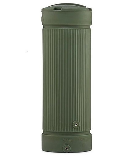 Columna de lluvia por encima del suelo barril de lluvia 500 litros - Tanque de lluvia verde